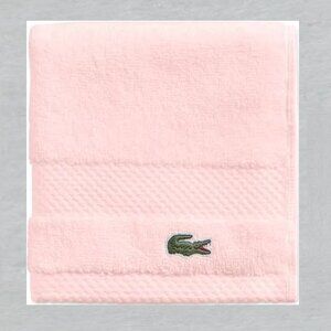 LACOSTE Crocodile Light Pink Bath Towel Measures 30" x 52"